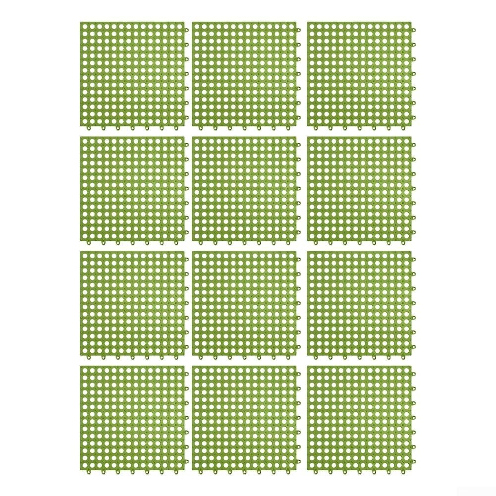 Tapis de sol antidérapant vert pour aménager une allée de jardin sécurisée