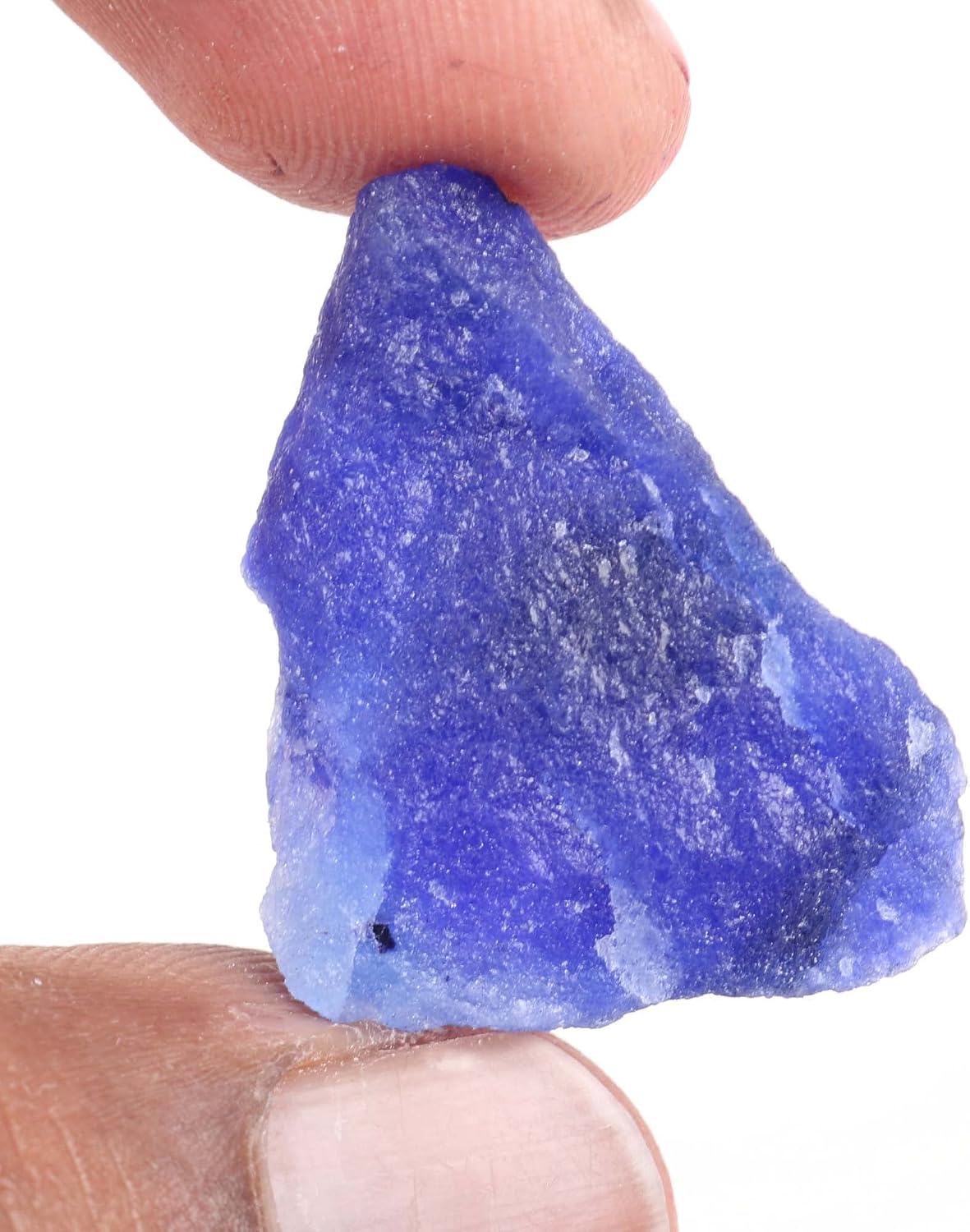 REAL-GEMS 27 Ct Natural Blue Sapphire Raw Rough Loose Gemstone Crystal Healing Stone AXA-81