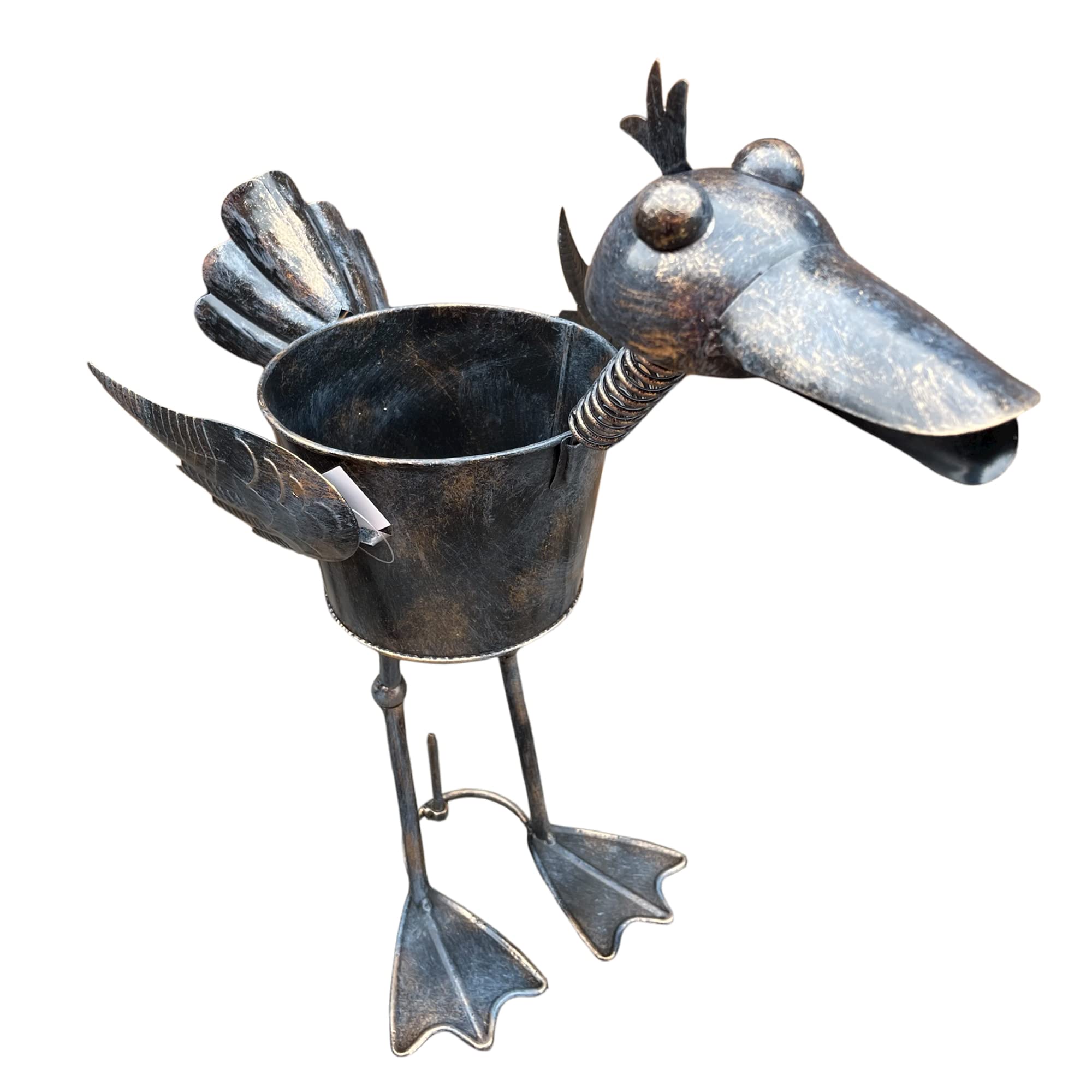 Farmyard Animal Garden Ornaments Duck Sculptures Metal Lawn Decoration Statues NEW Gift (Duck, Bronze)