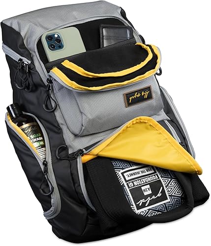 Gold BJJ Mochila Jiu Jitsu - Bolsa de gimnasio resistente con bolsillo impermeable Gi