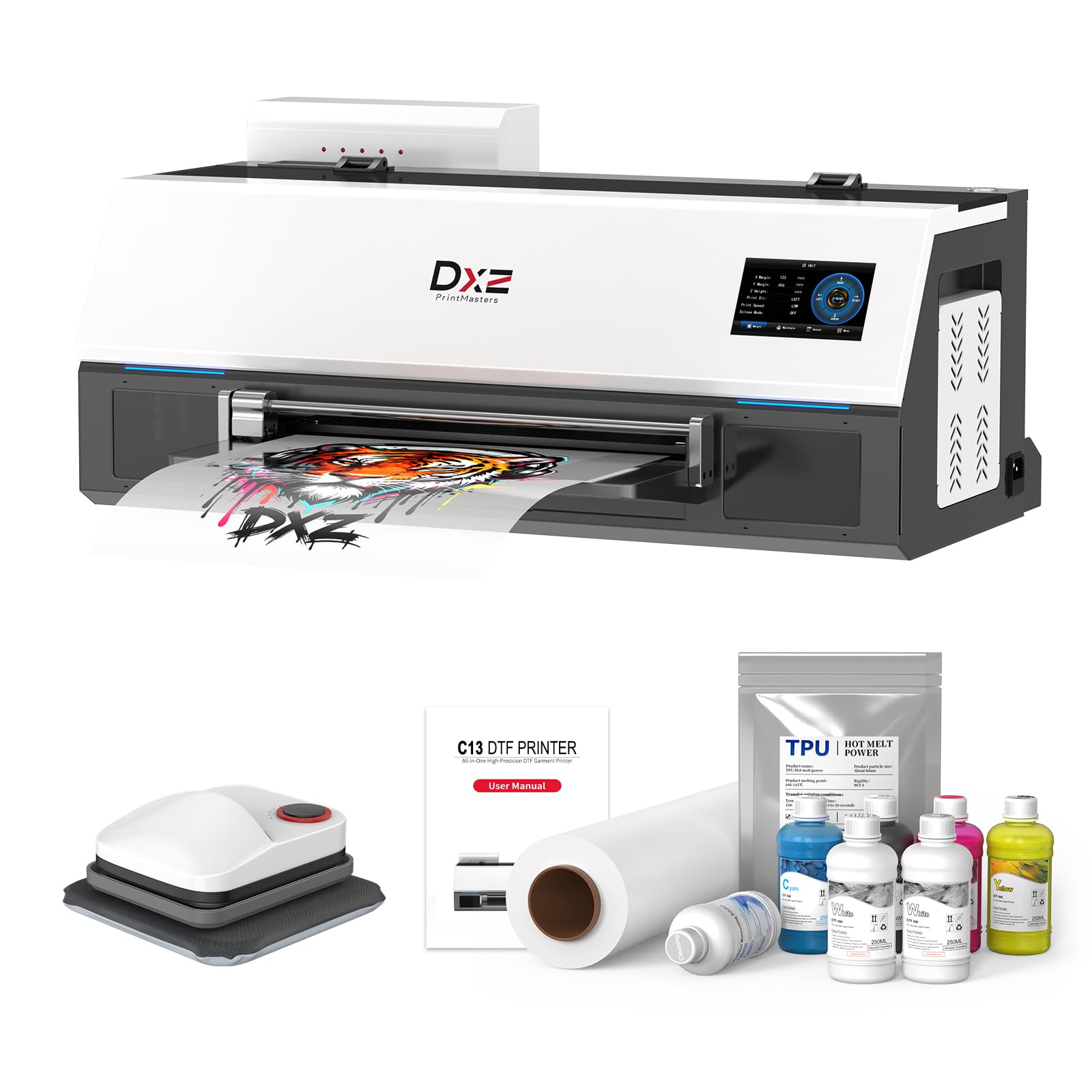 Amazon.com: DXZ 2026 A3/13'' DTF Printer with High-Speed F1080