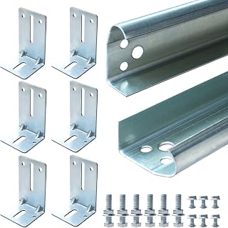 LAJIAOZ galvanized vertical garage door tracks with jamb brackets