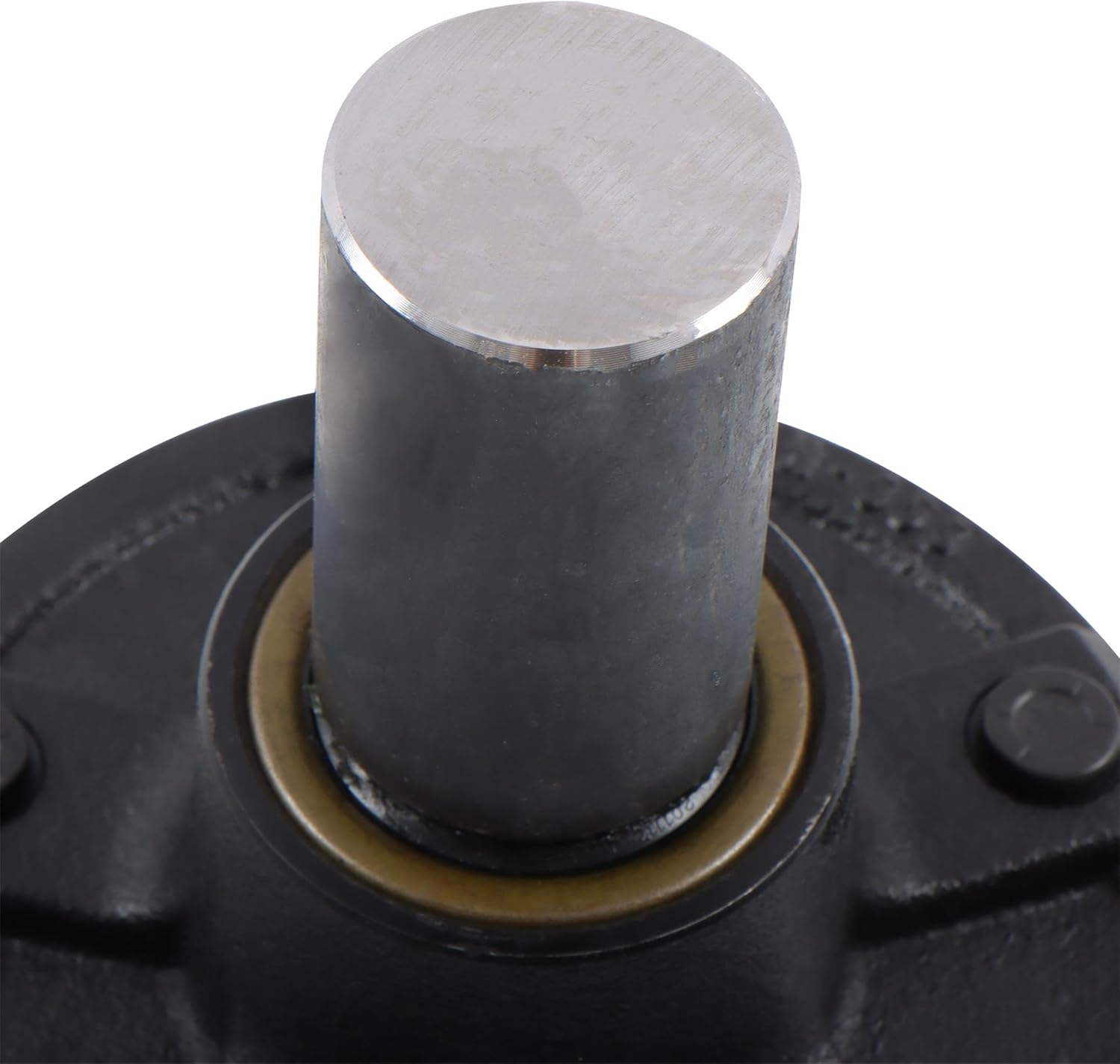 Pre-Assembled 5-Lug 5.5 Inch Trailer Hub and #84 Round Spindle for Stub End Unit Trailer Axle 3500Lb