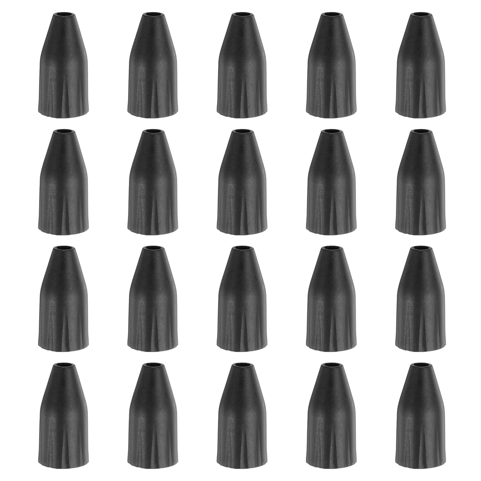HARFINGTON 20 Pcs Air Nozzle Tip 6mm Rubber Blow Gun Tip for Air Blow Guns Tool Parts & Accessories, Black