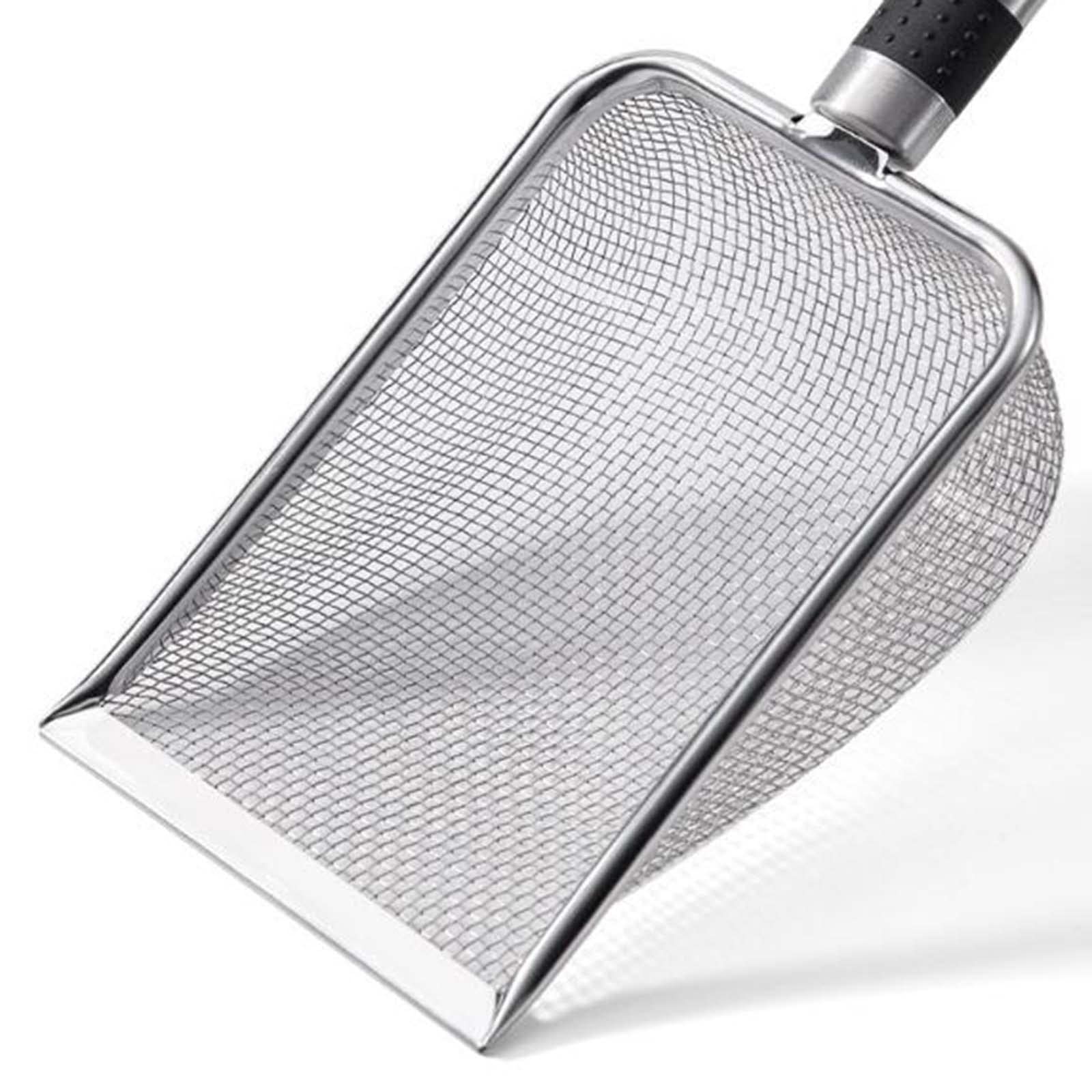 Paletta Per Lettiera Gatti In Acciaio Inox - Setaccio Resistente Per Pulizia Sabbia - Foto 4