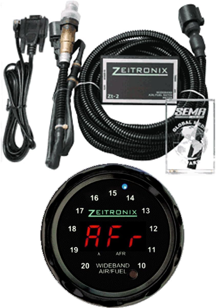 Zeitronix ZT-2 ZR-2 Multi-Gauge AFR Boost EGT & Wideband Datalogging System (Red/Black)