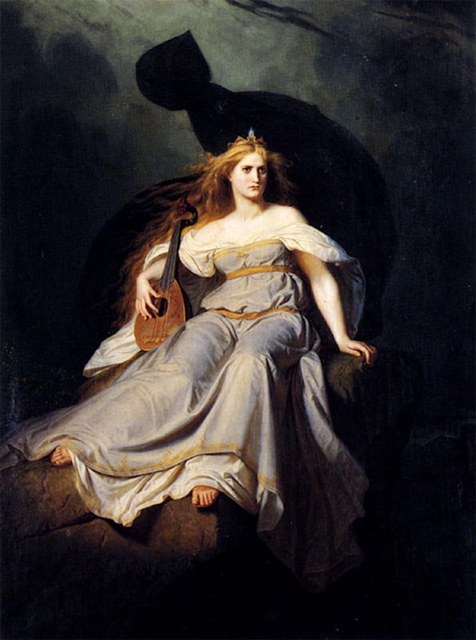 POSTERIIk Famous Animal Posters Vintage Picture The Muse of Music Karl Ludwig Adolf Ehrhardt Modern Wall Decor for Home Decor 60x90cm