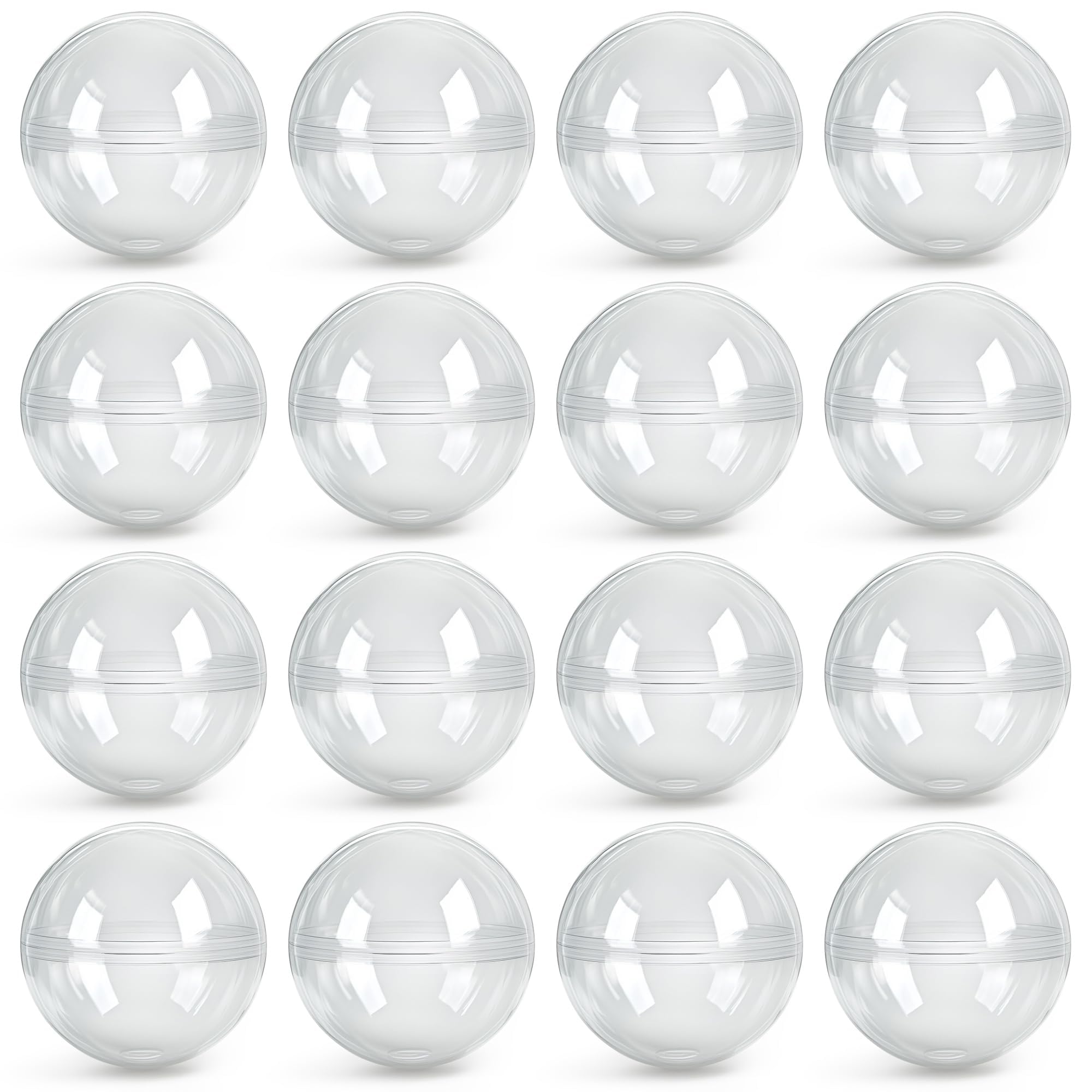 Capsule Vending Machine Translucent 2" Round Capsules Empty - 25 pcs