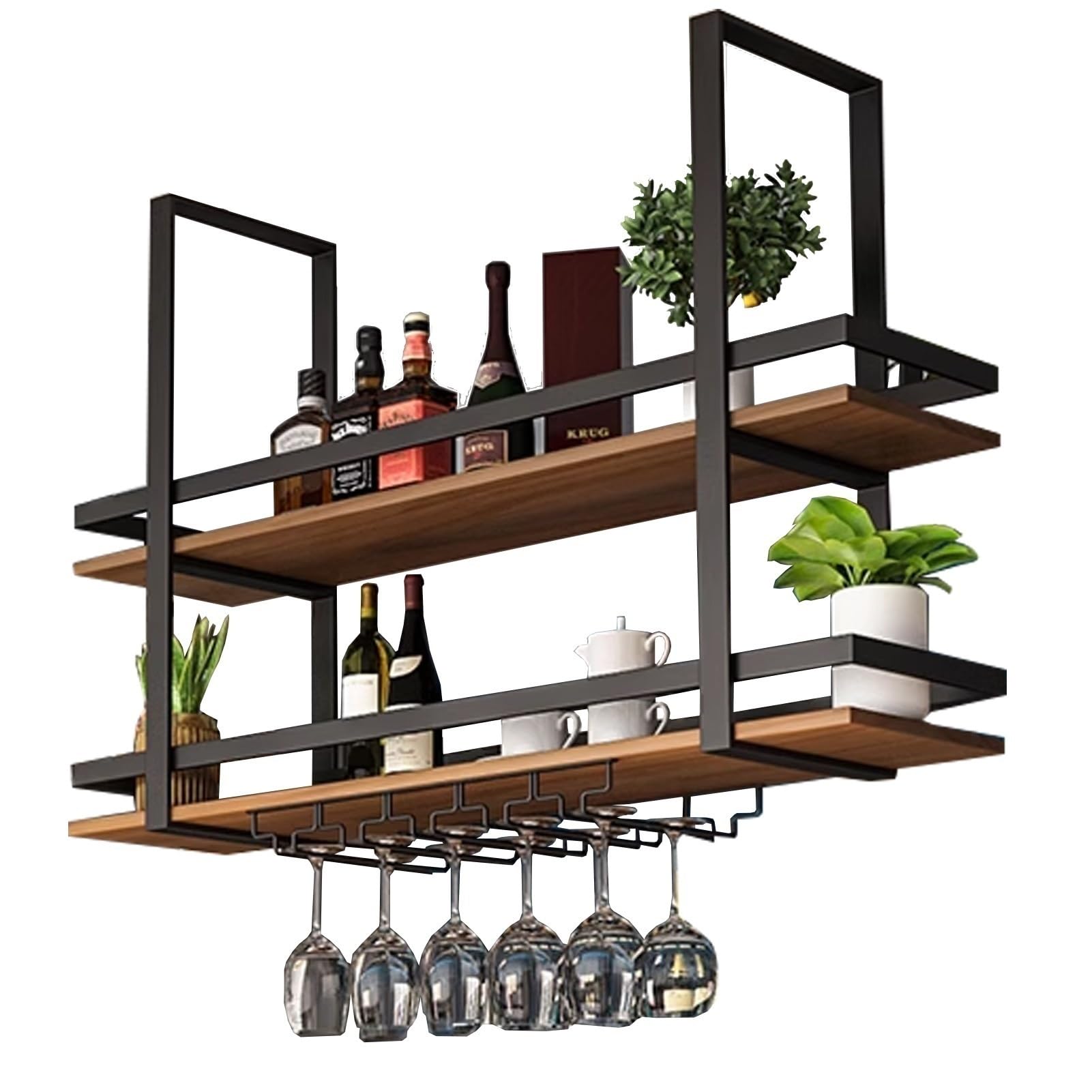 Étagère à vin murale pour sublimer la décoration de bar et cuisine moderne