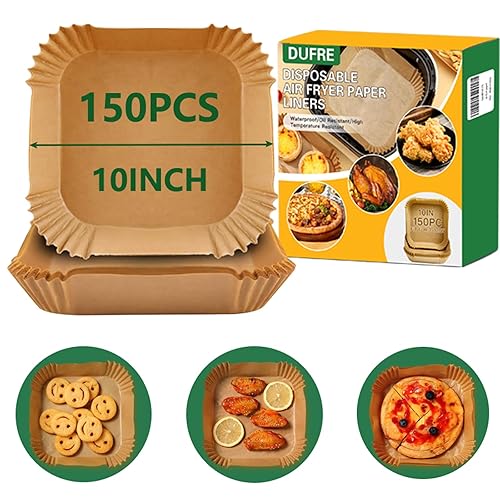 150Pcs Air Fryer Paper Liners 10 INCH [ Fit 7-12