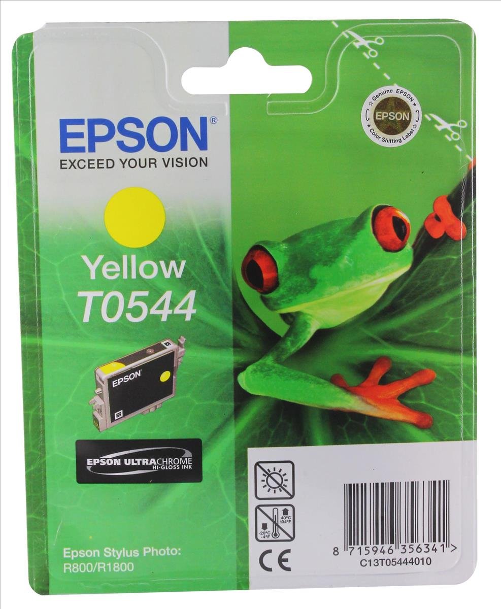 Epson T0544 Cartouche d'encre d'origine jaune pour R800 R800r R1800