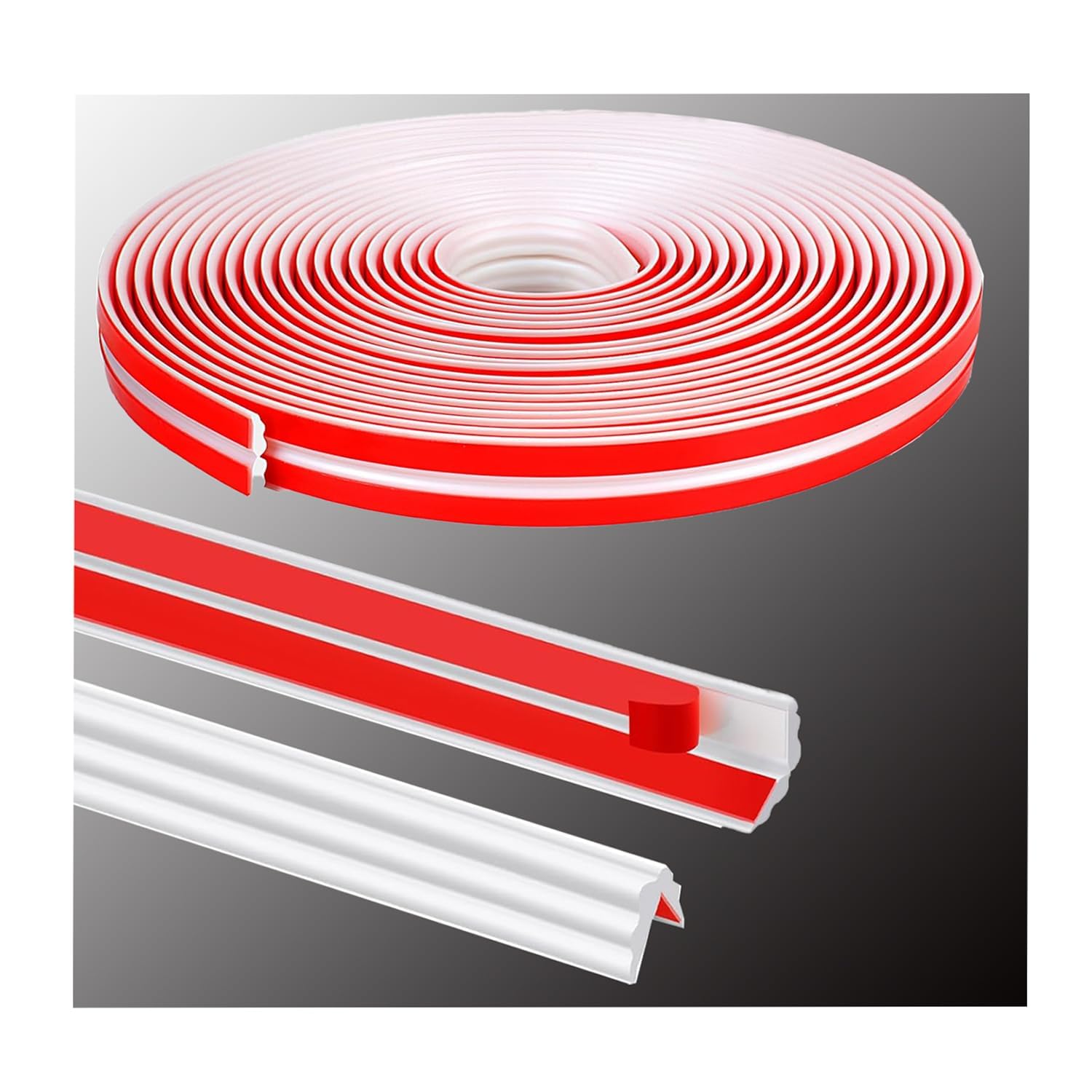 Coving para techos con protector de bordes autoadhesivo y moldura de pared impermeable 8
