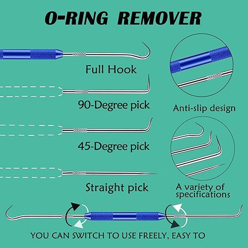Miniatura 8 de Kit surtido de juntas tóricas de goma para grifo, 21 tamaños, 1140 piezas, lubricante de grasa de silicona de calidad alimentaria para lavadora a