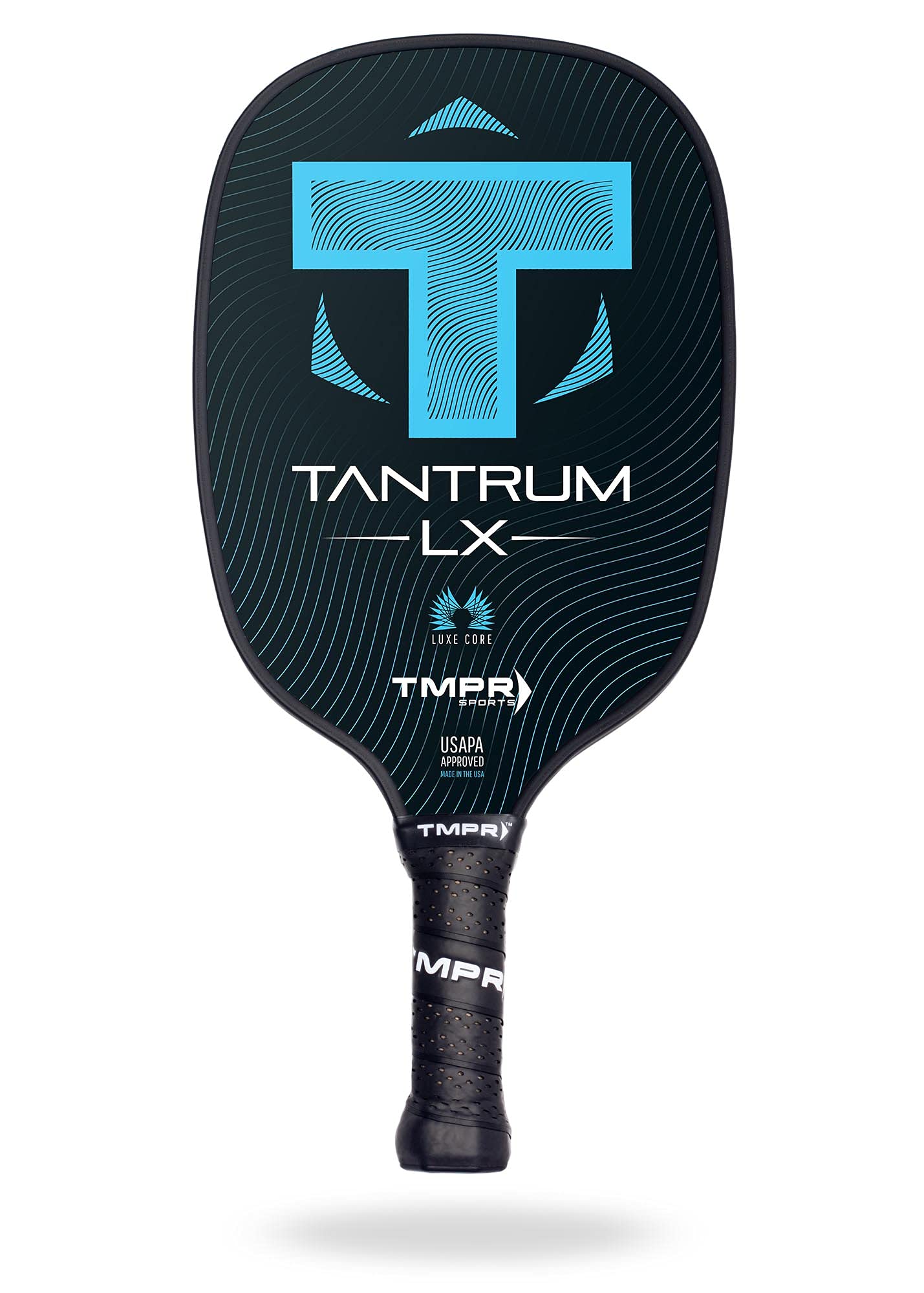 TMPR Sports> Tantrum LX > High Performance Honeycomb Polymer Pickleball Paddle > USAPA Approved (Blue, 7.9-8.0 oz.)
