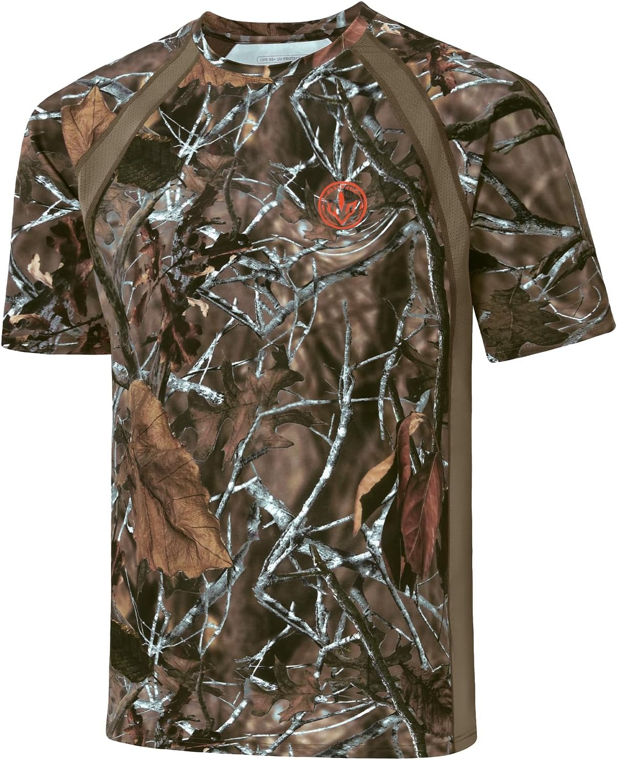 BASSDASH Men's Camo Shirt UPF 50+ Wrinkle-Free Breathable Short Sleeve UV Protection T-Shirt for Hunting Hiking SR02M - Image 6