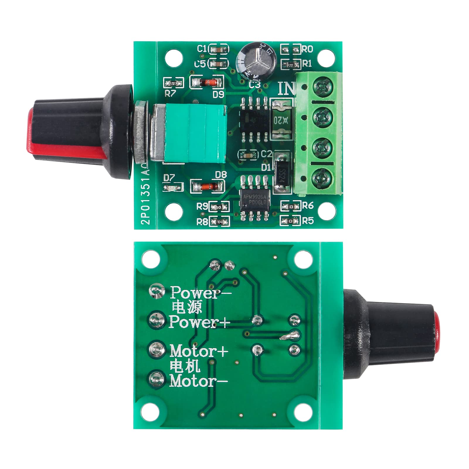 Contrôleur PWM Binghe 3 Pièces - Régulateur Vitesse Moteur DC 1.8V-12V - Pour Petits Moteurs Et Ventilateurs