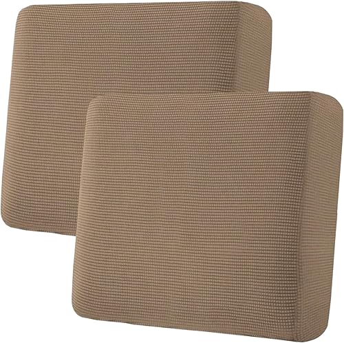 Miniatura 189 de H.VERSAILTEX Fundas de cojín individuales superelásticas para asiento – Juego de fundas de cojín de sofá – Tela de sarga gruesa con textura jacquard