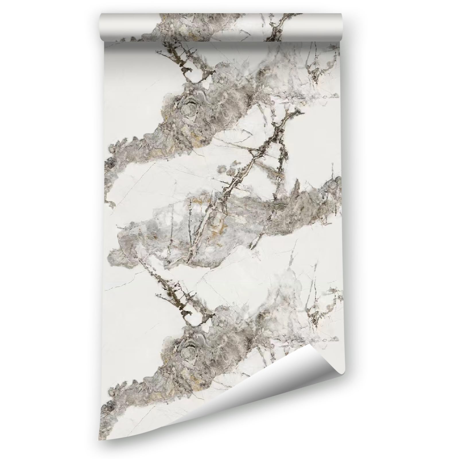 Lzh-Lp M0084 Frosted Marble Wall Paper, 40X1000cm Granite Marble Contact Paper For Countertop Cabinet Furniture Refurbishment Thick Removable Self Adhesive Wallpaper Peel And Stick Vinyl Roll