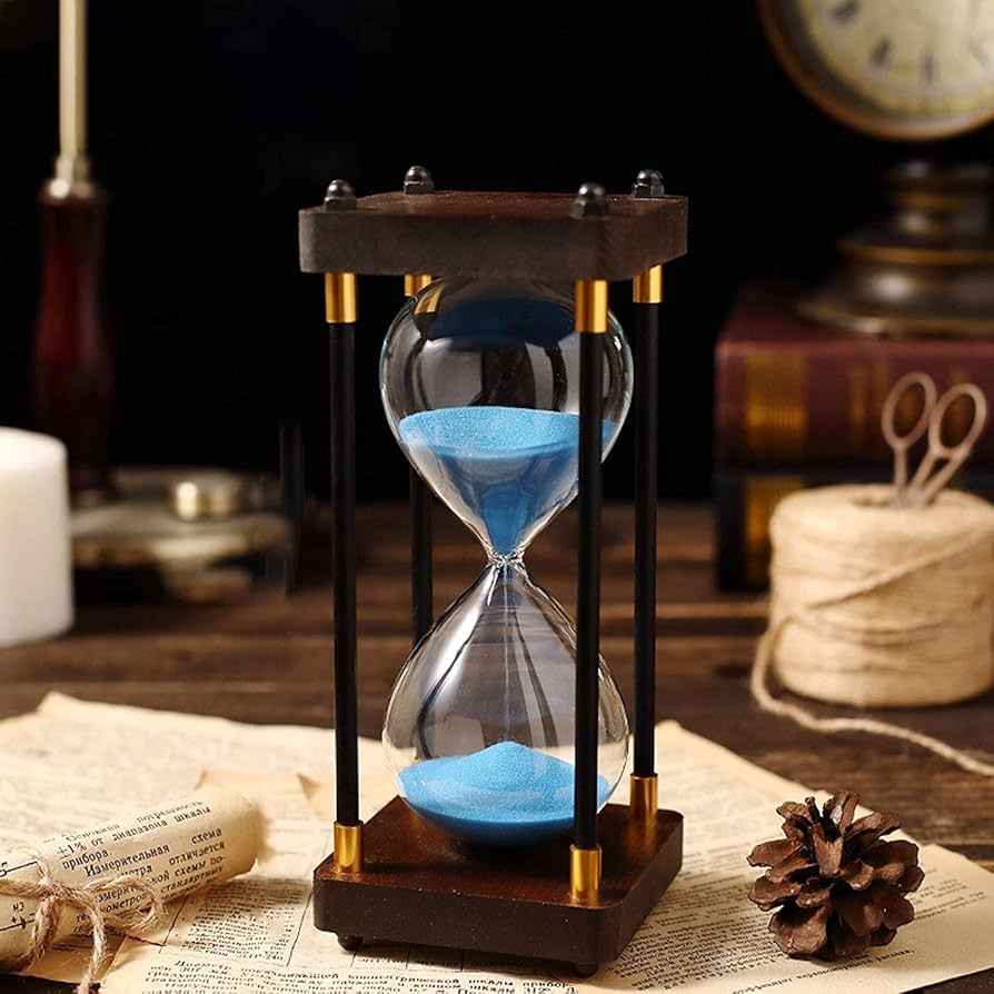 Amazon｜30/60分のカラフルな砂時計タイマー、ヴィンテージ1時間