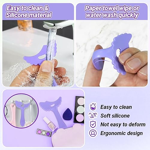 Miniatura 8 de MUIIGOOD Herramientas para plantillas delineadoras de ojos (morado)