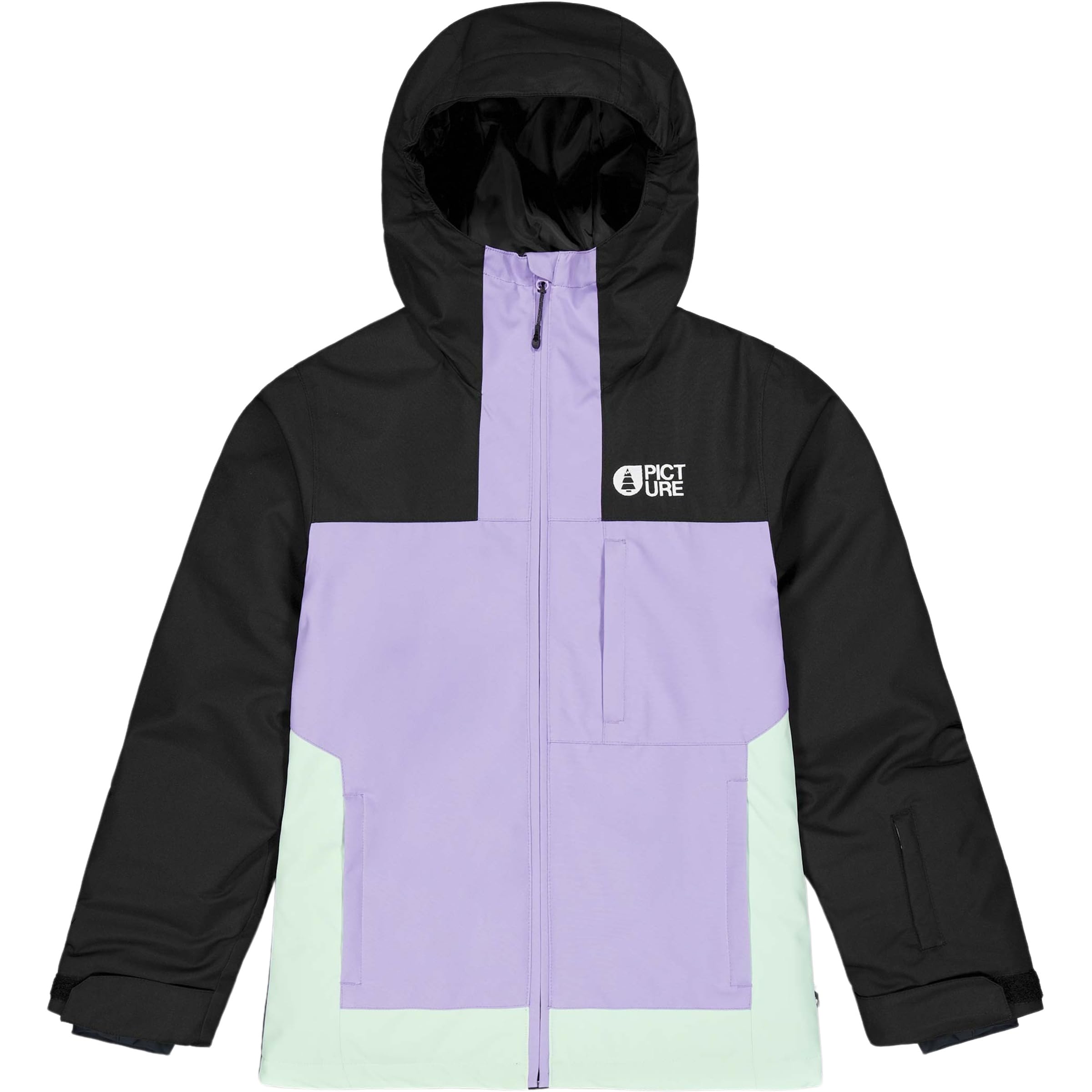 Picture Seady Jacket, Black Paisley Purple Silt Green, 6