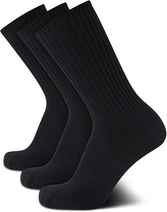 Calvin Klein Mens 3 Pack Cotton Blend Casual Crew Socks