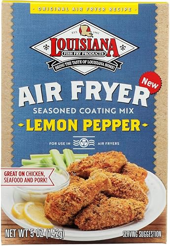 Freidora de aire, mezcla de revestimiento de pimienta y limón 5 oz