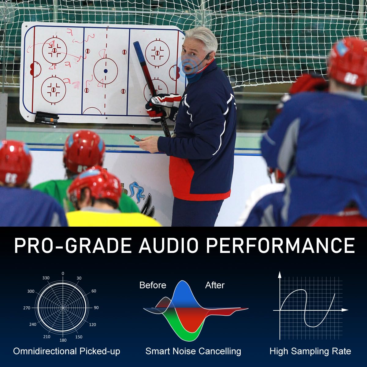 Amazon.co.jp: KIMAFUN 完全防水ワイヤレスマイク 2人用 2.4Gヘッド