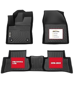 orealtrend Car Floor Mats Liners Replacement for Toyota C-HR CHR 2018-2023 Heavy Duty All Weather Guard Front Rear