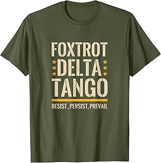 Foxtrots Deltas Tangos Resist Camo Camouflage Parks Hunting T-Shirt