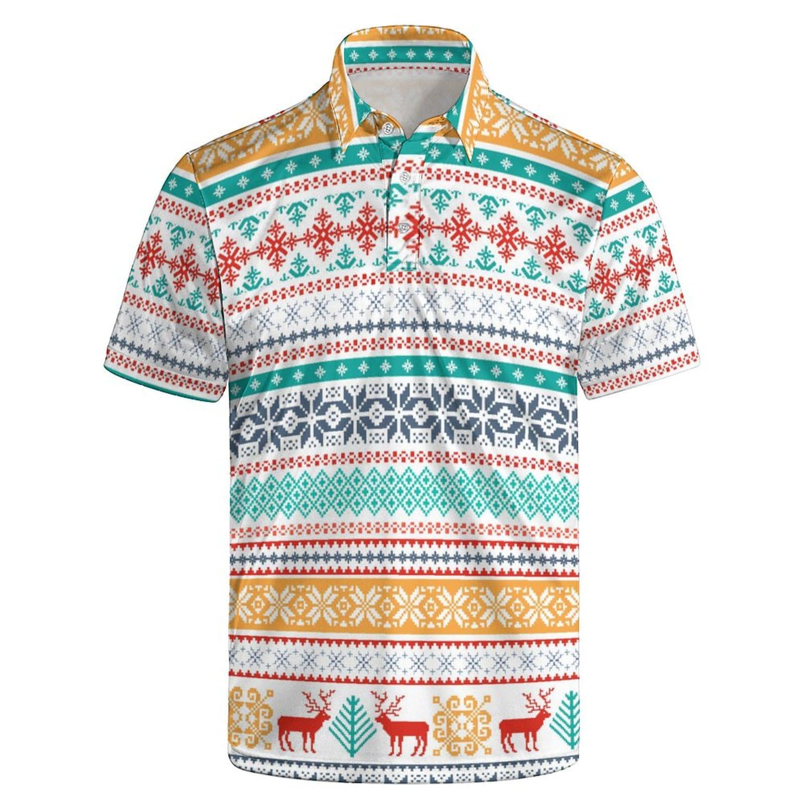 Mens Funny Golf Polo Shirts Short Sleeve Quick Dry Polo Shirts