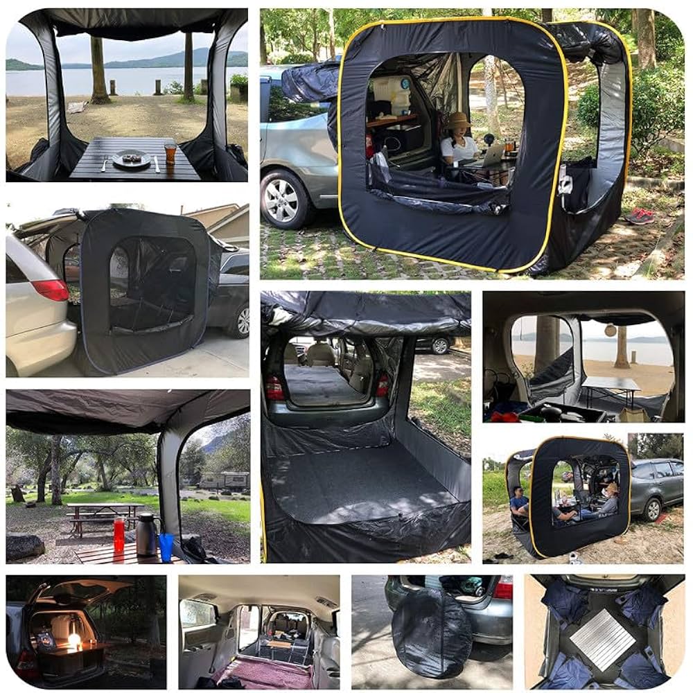 Amazon.co.jp: XPPX 防災対策 車中泊テント 車サイドタープ