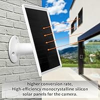 Vista 4 de Cargador de panel solar de 6 W, panel solar con micro USB y puerto USB-C para cámara de batería recargable DC 5 V para exteriores, IP66 resistente