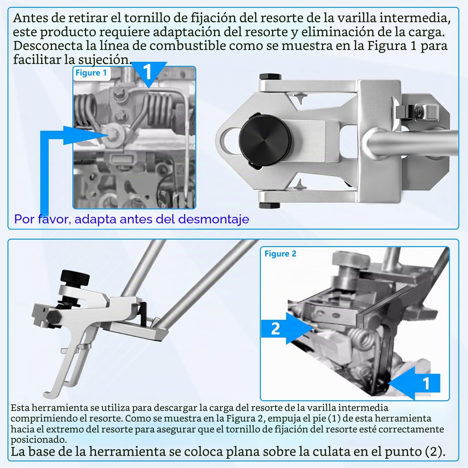 ZKTOOL 1033 Herramienta de Instalación y Extracción de Resortes de Presión de Válvulas, Adecuado para BMW N13 N20 N26 N51 N52 N53 N54 N55, Desmontaje del Resorte de Presión de Torsión de Válvulas