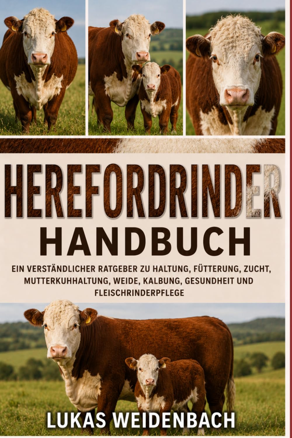 Herefordrinder Handbuch: Ein verständlicher Ratgeber zu Haltung, Fütterung, Zucht, Mutterkuhhaltung, Weide, Kalbung, Gesundheit und Fleischrinderpflege