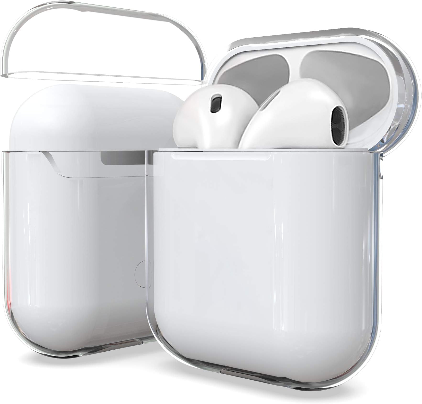 PimpCase Transparent Clear Case Cover, PimpCase Compatible with Airpods Charging Case Protection Gen 1 & Gen 2 - Clear