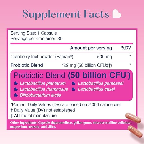 Miniatura 7 de Levadura Lovebug + soporte de pH vaginal  Ingredientes clínicamente estudiados para levaduras e infecciones urinarias  Multi Strain 50 mil millones