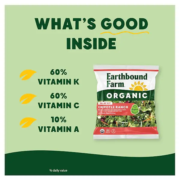 Earthbound Farm Organic Chipotle Ranch Salad Kit, 5.35 OZ 4