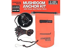 Anchor Bay: Premium 8lb Folding Kayak Grapnel Anchor Kit