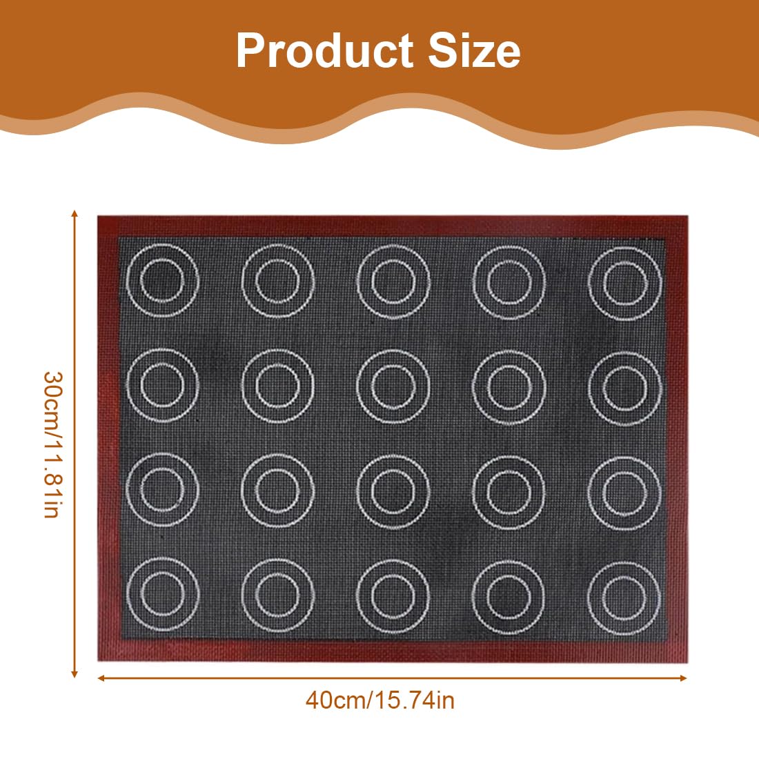 Tapis De Cuisson Silicone Micro-perforés - Lot De 2, 40x30 Cm, Antiadhésif Et Résistant à La Chaleur