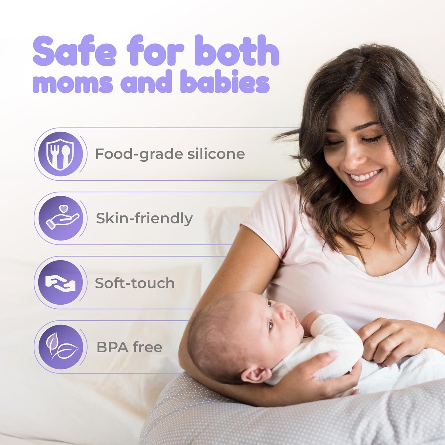 2025 Upgraded Wearable Breast Pump Hands Free, Discreet, Silent,3 Modes and 9 Levels- Wireless Hands Free Breast Pump, LCD, Lightweight, Skin Friendly Breastpump, 21mm Flange-180 ml, Single