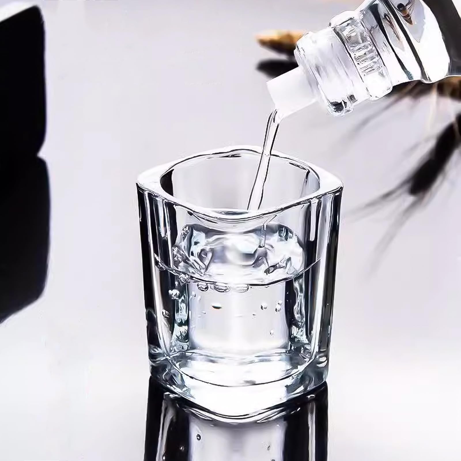Set De 24 Vasos De Chupito De Vidrio Oungy De 60 Ml (6 Cl) – Transparentes, 4x10 Cm, Pa' Tequila, Vodka, Whisky O Cócteles