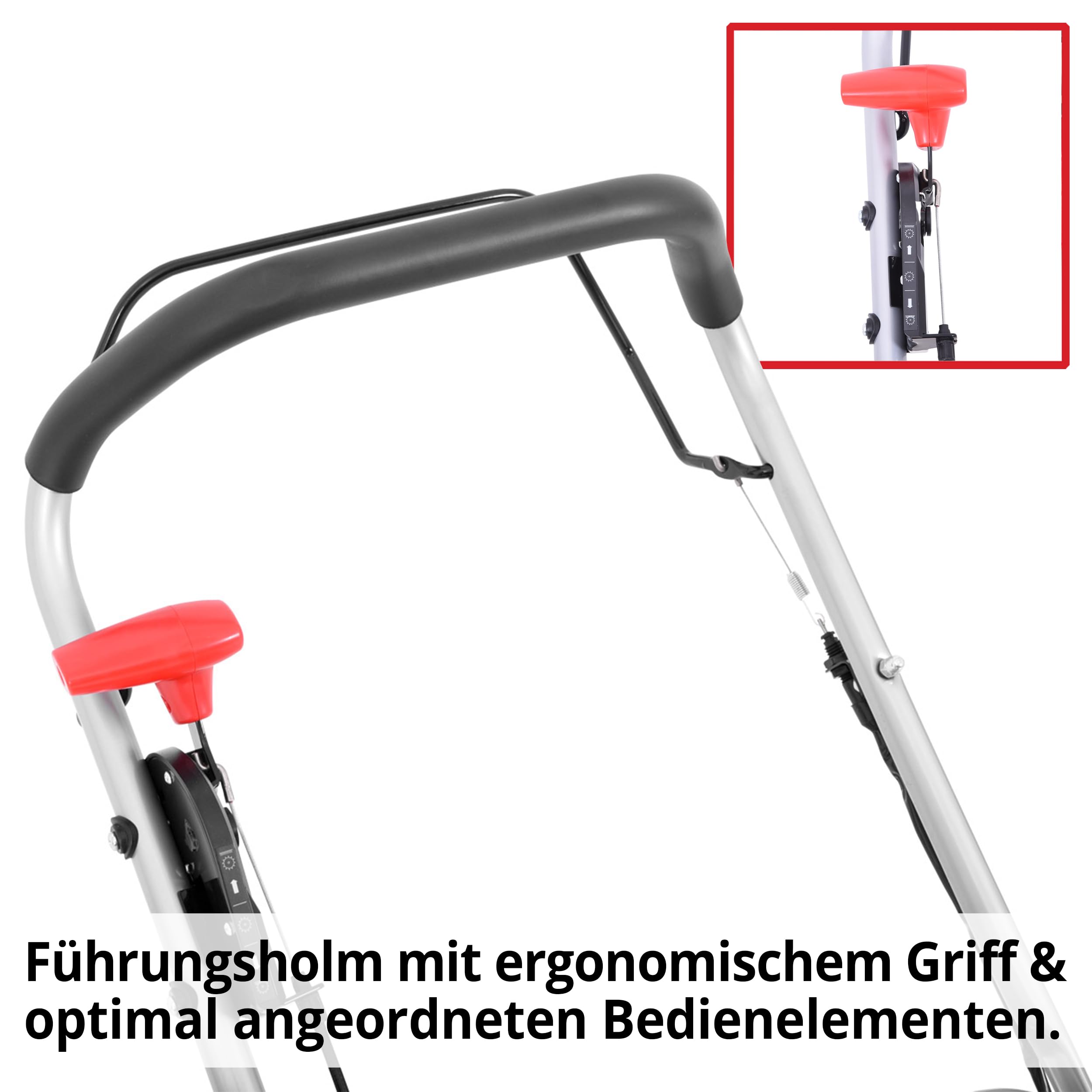 HECHT 2-IN-1 Benzin Vertikutierer/Lüfter für optimale Rasenpflege – 4,2 kW / 5,7 PS – 40 cm Arbeitsbreite – 45 l Fangkorb – mit 2 Walzen für effektives entfernen von Moos und Unkraut im Rasen