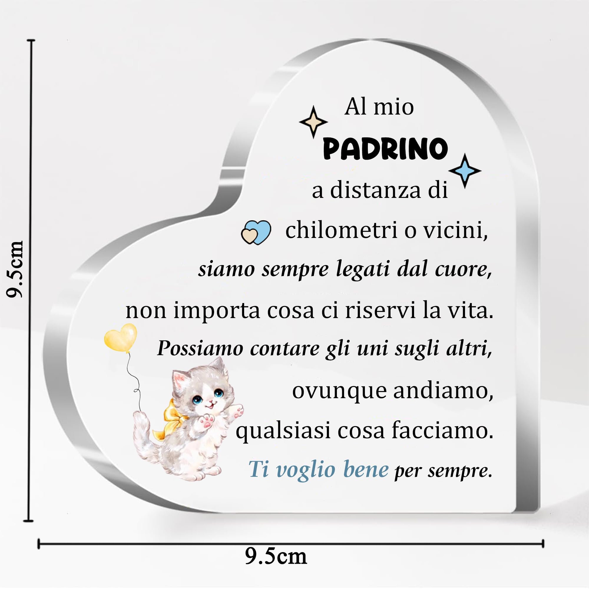 Targa Puzzle In Acrilico Per Madrina O Regali Speciali | Con Frase Personalizzata - Design Colorato