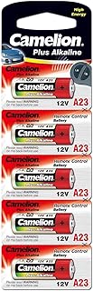 5PK Camelion A23 12V 55mAh Alkaline Plus Remote Control Cell
