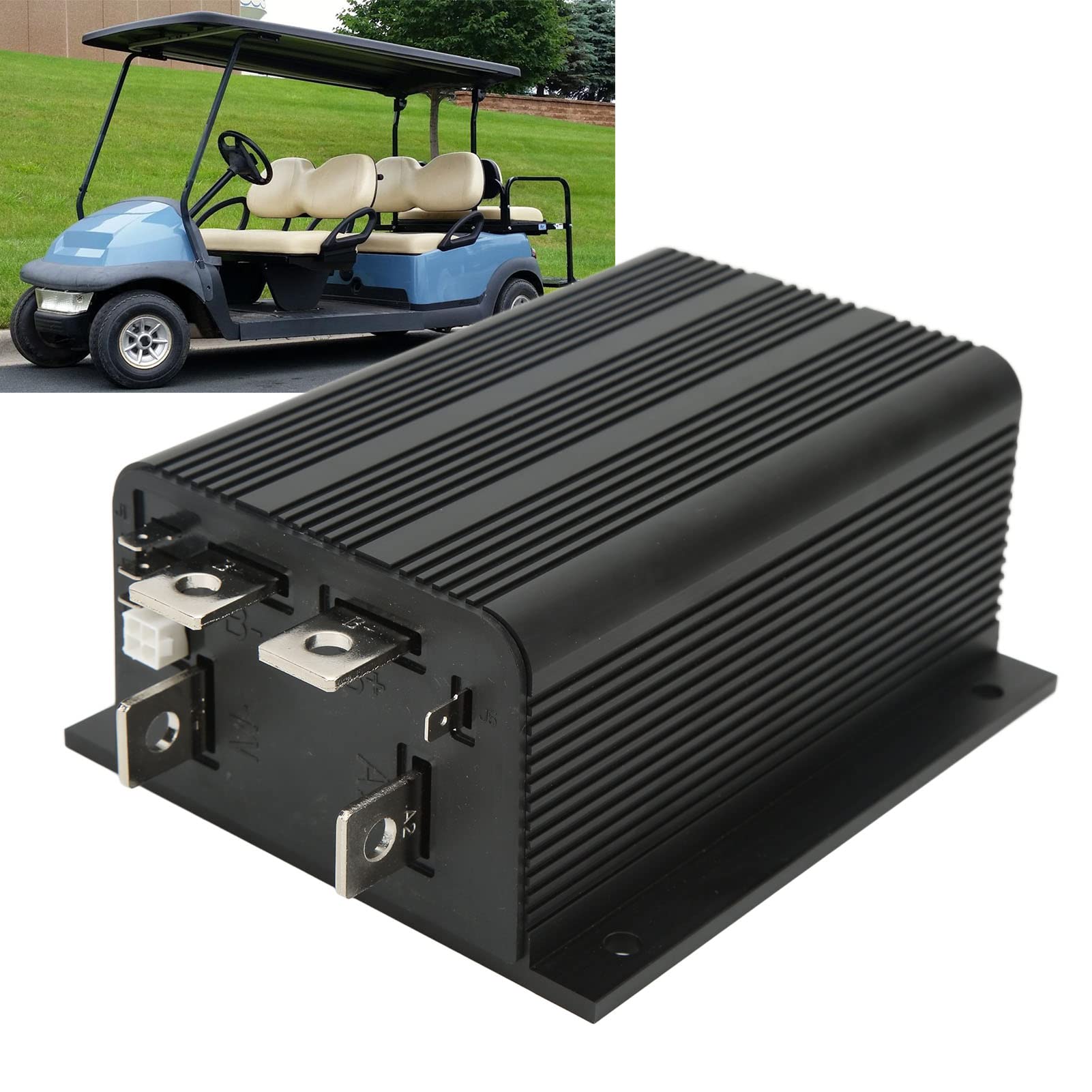 Greensen Controlador de Velocidad para Motor DC 36-48 V, 325 A, Compatible con Motores 1204M y 5305, Carcasa de ABS y Metal, Ideal para Vehículos Eléctricos, Scooters y Kits de Conversión