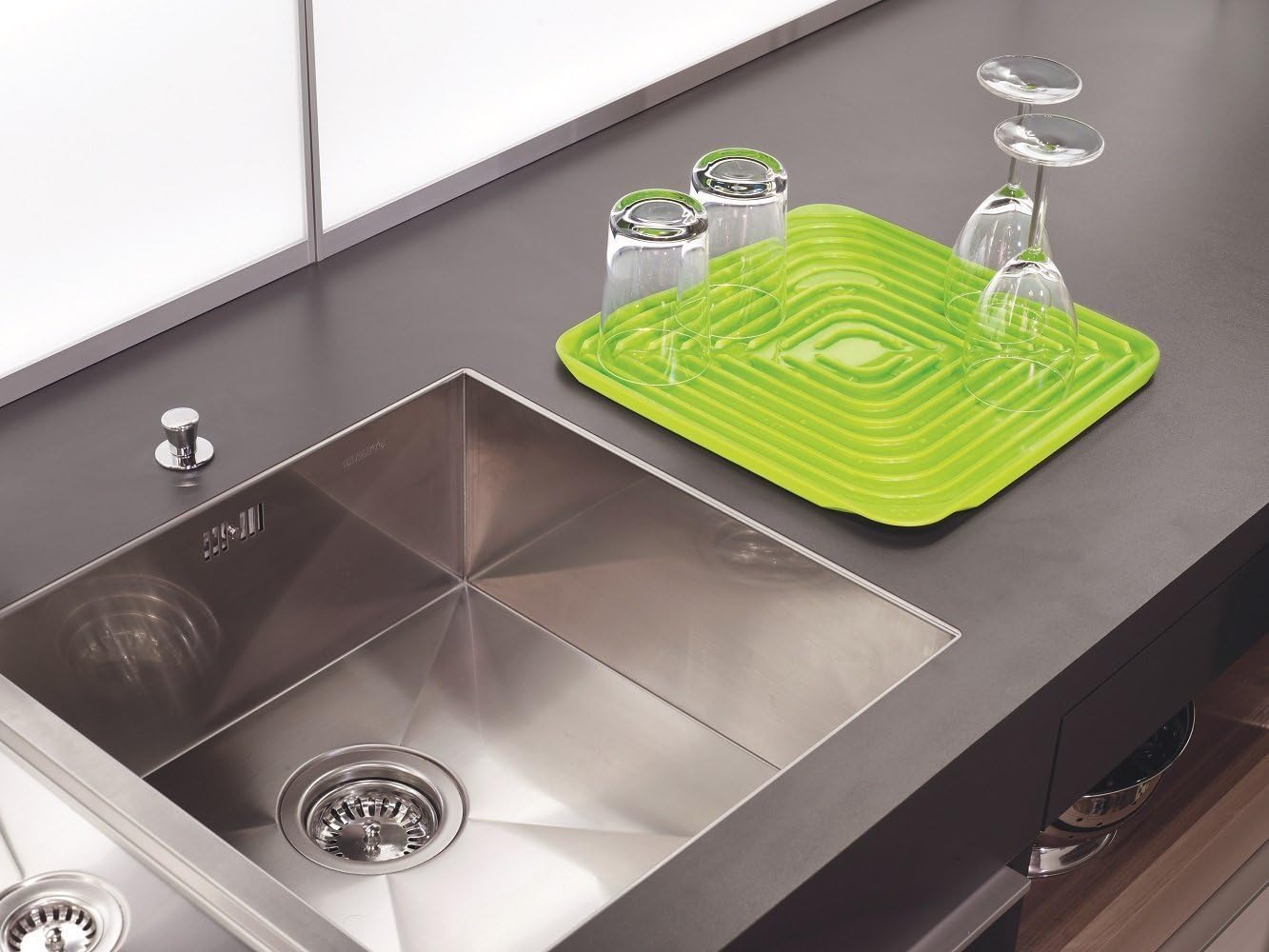 Joseph Joseph Flume Folding Draining Mat, Green