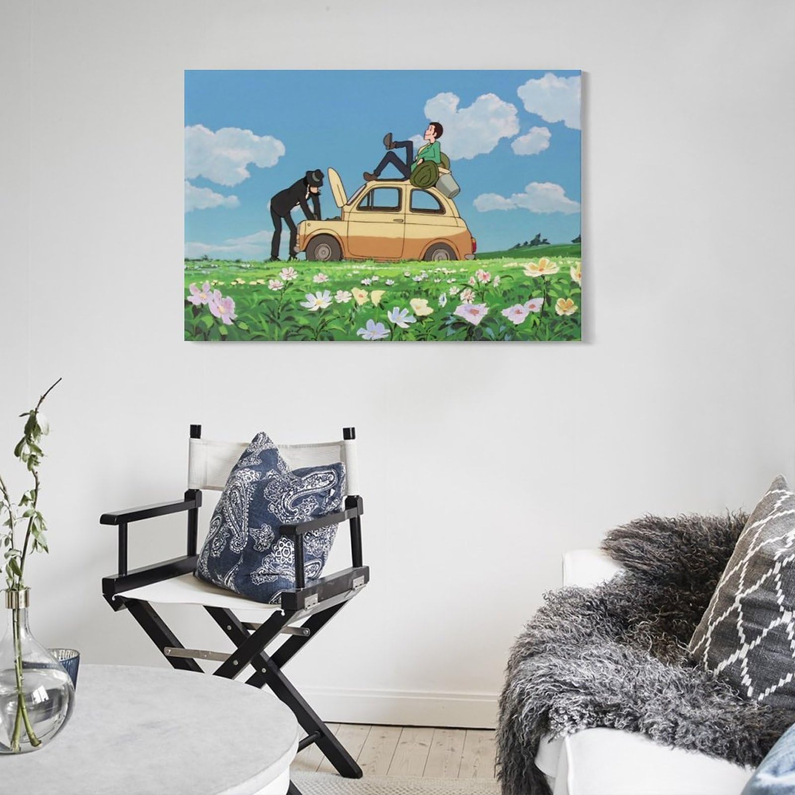 Amazon.co.jp: ルパン三世 アートポスター プリント キャンバス 絵画