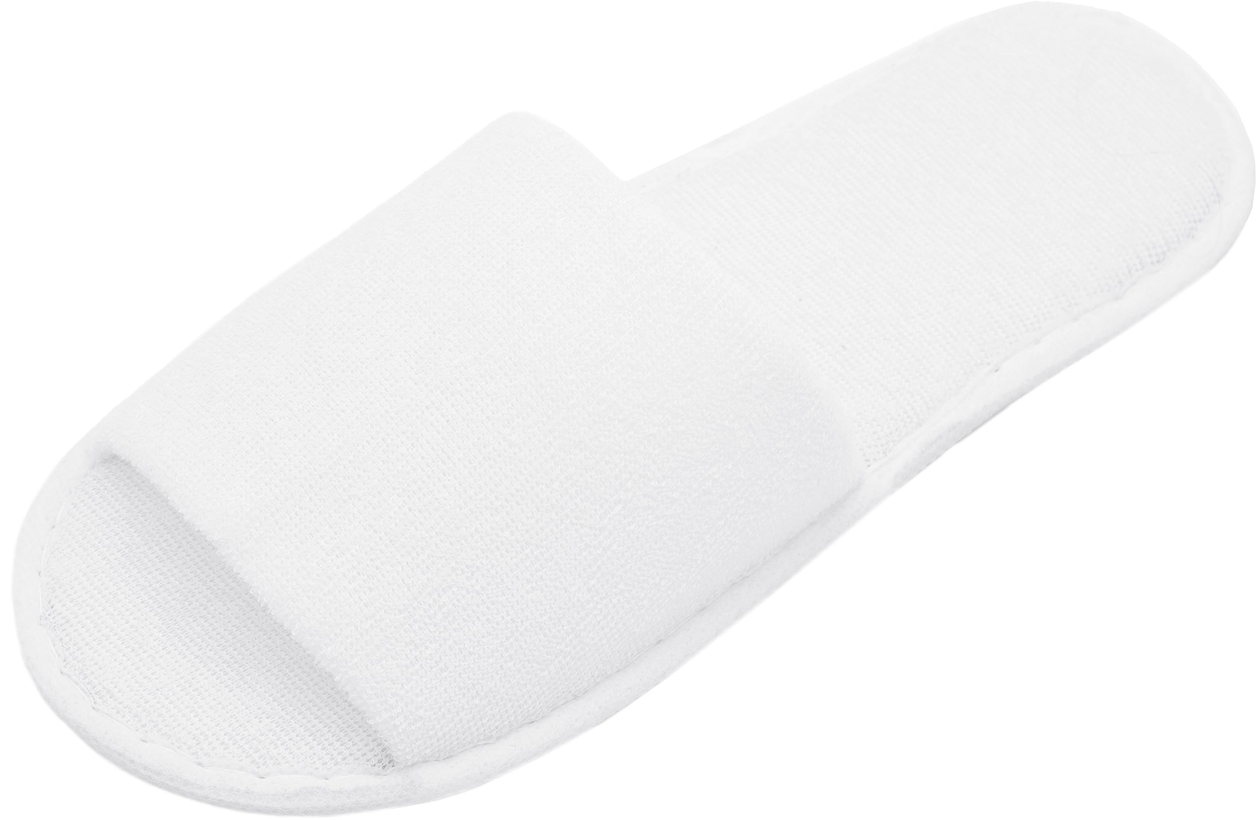 ZOLLNER Pantofole per ospiti - ciabatte con punta aperta - da viaggio, Spa, sauna e casa - suola antiscivolo - Misura universale - Qualitá alberghiera, 003