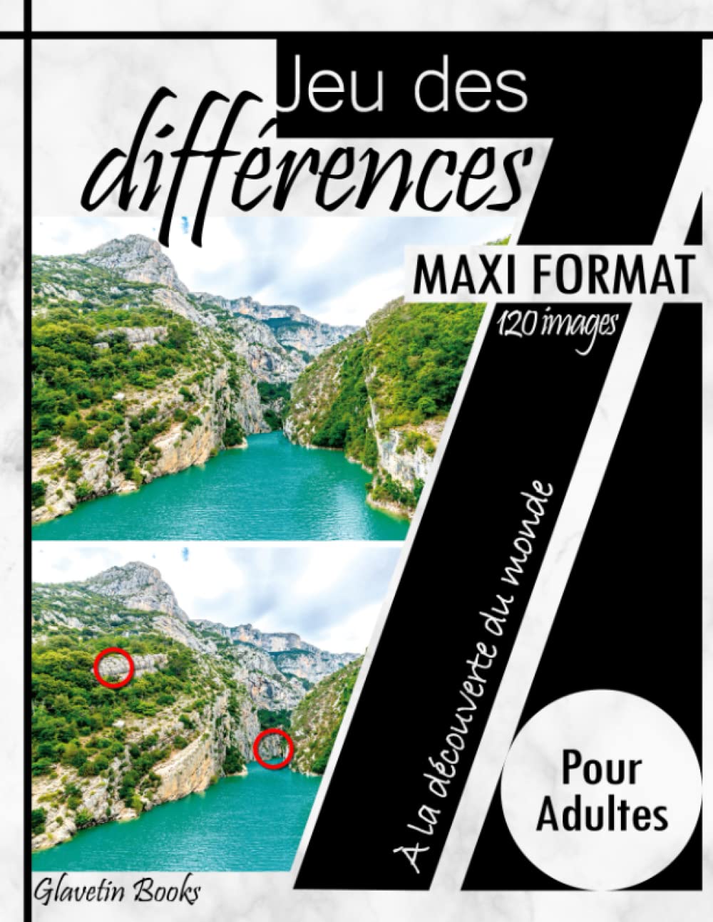Jeu des 7 différences pour adultes: À la découverte du monde - Maxi Format 120 images
